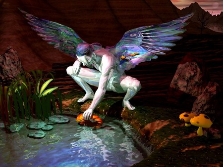 Fairy (3D) - mystic, sky, elf, myth, light, 3d and cg, colorful, dreamlike, fairy, fly