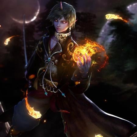 Fire In The Hand - art, fantasy, game