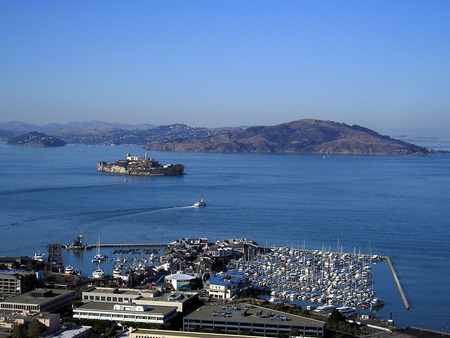 Alcatraz Island - architecture, island, ocean, nature, alcatraz