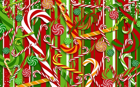 Lollipops - holiday, green, christmas, re