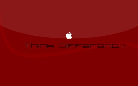 Apple Shadow - white, logo, red, lightred, dark red, think different, apple, shadow