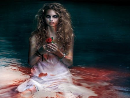 VAMP TAYLOR - taylor, vamp, blood, fantasy, rose