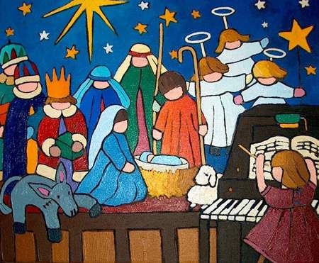 Christmas - nativity, religion, holiday, christianity, christmas