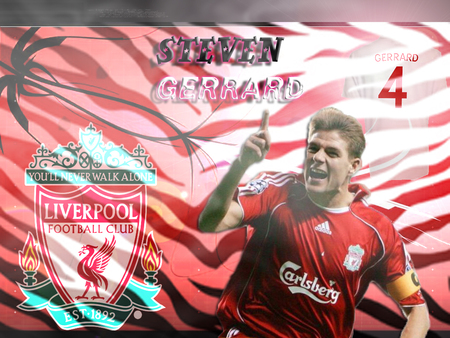 Steven Gerrard - liverpool, steven gerrard, captain, you will never walk alone