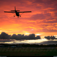 dusk airport