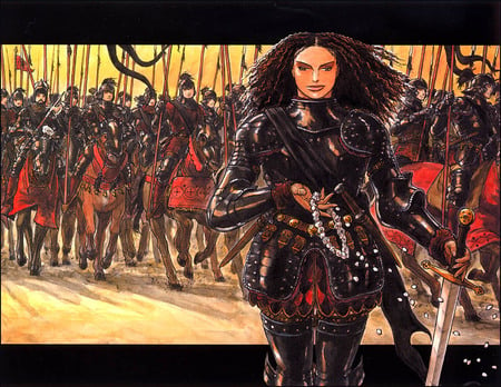 warrior woman - army, woman, fantasy, war