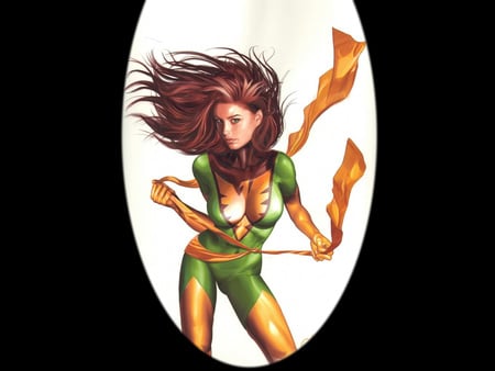 Phoenix - comic, phoenix, fantasy, female