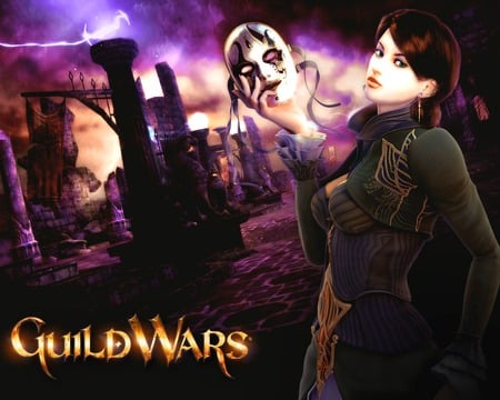 Mask Girl - beauty, guild wars, mask, girl, video game, fantasy