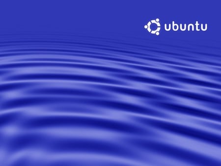 Ubuntu Ripples Blue - abstract, water, computer, technology, ubuntu, linux