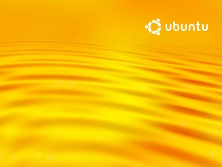 Ubuntu Ripples Orange - abstract, water, computer, technology, ubuntu, linux