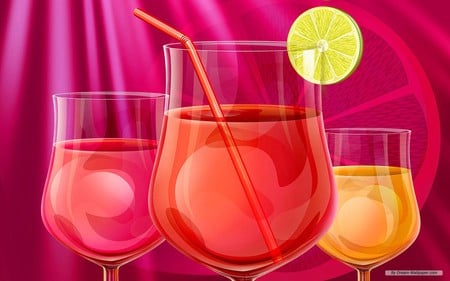 Cocktails - drink, abstract, painting, art, wallpaper, cocktail