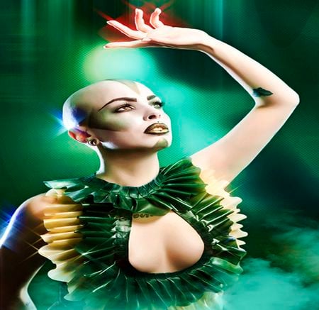 SCIFI BEAUTY - woman, green, futuristic, beauty, future, sfifi