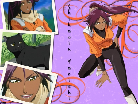 Yoruichi Shihoin - yoruichi, anime, cat, bleach