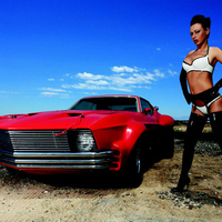 Super-Babe-And-Cool-Car