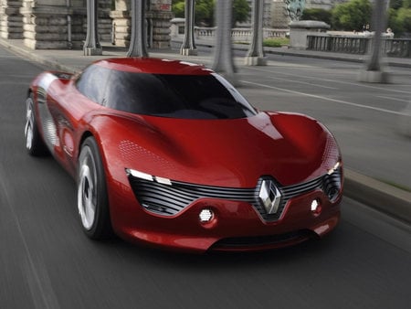 Front-Renault-Dezir - red, car, auto, renault