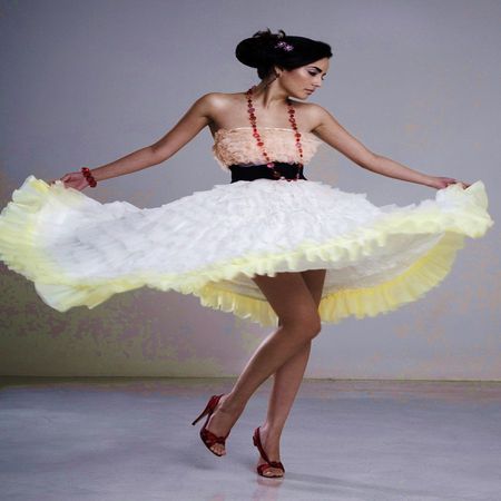 A SKIRT.. - skirt, woman, flying, beauty, dance