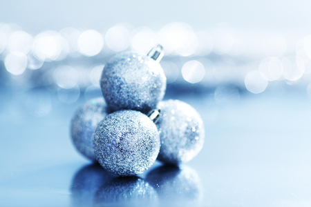 Christmas balls - new year, candles, photography, ball, lovely, christmas, garland, balls, holidays, decorations, blue, cute