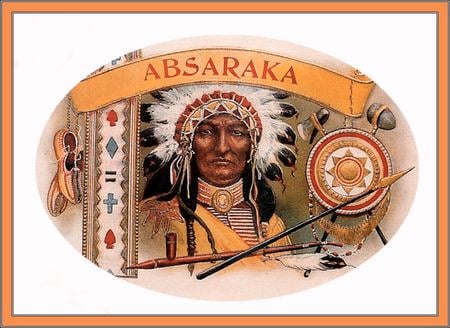 Absaraka Chief - indian, people, cigar box, chief, filk art, other