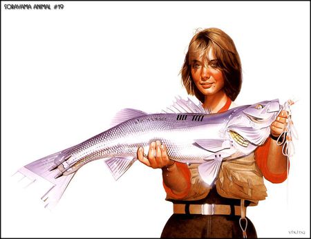 sorayama animal - animal, fish, woman, sorayama