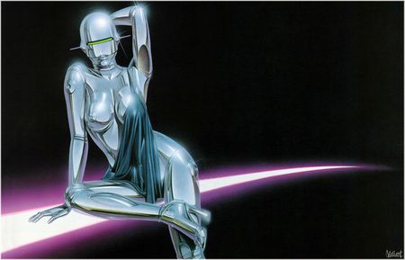 steel woman - light, sitting, steel, woman