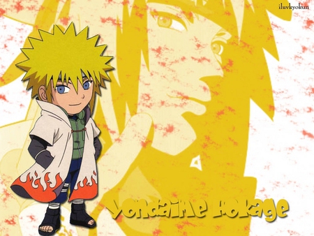 4th Hokage - boy, little, anime, yellow