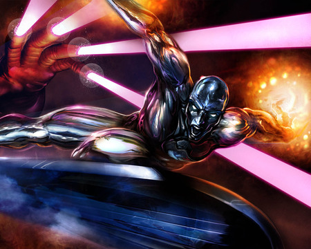 Silver Surfer - silver surfer, ultimate alliance, marvel, movie, entertainment, fan art, action, video game