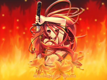 Shana Flames - shana, flames, anime, female