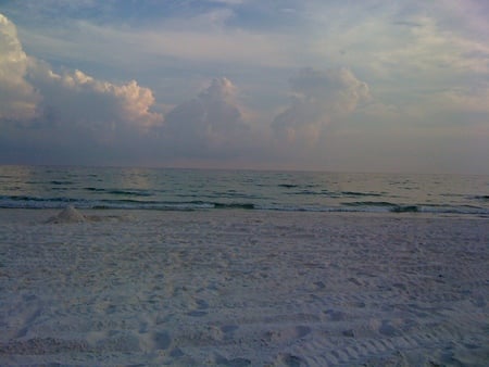 Southern Shore - florida, clouds, beach, ocean, shore