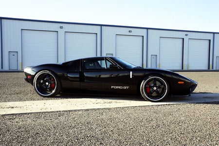 Black GT - ford, gt, black, car