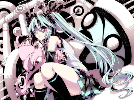 Hatsune Miku - hatsune miku, doll, creepy, girl, vocaloid, anime