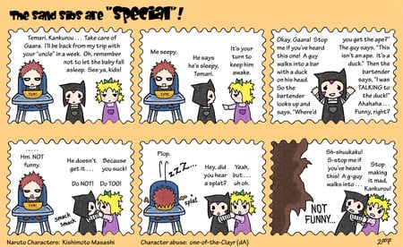 plan old scary - tamari, gaara, comics, funny, sleepy, kokuro