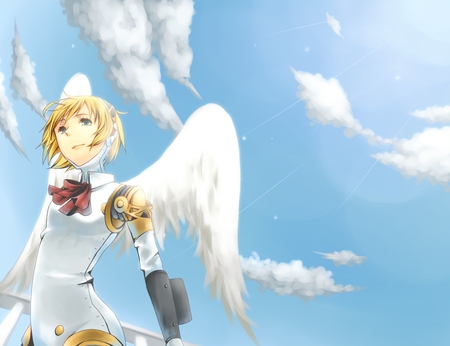 Persona 3 Aegis - persona 3, shin megami tensei, angel wings, robot, persona