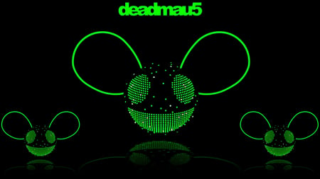 Deadmau5 - 1080p - album, deadmau5, music, green, mouse, 4x4 12, black, 1080p