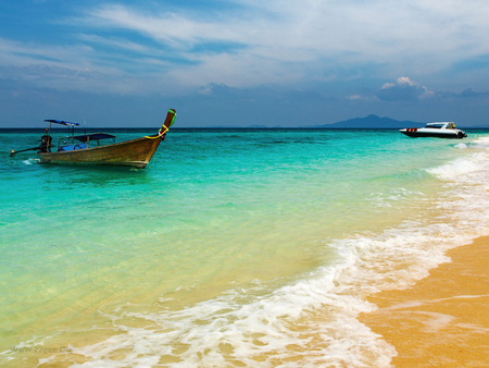 Sea - beach, sand, sea, boat