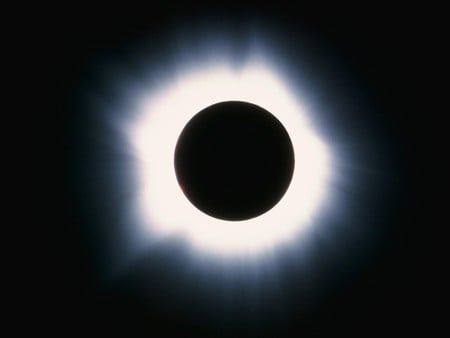 eclipse - moon, nature, bright, sky, dark, light, sun