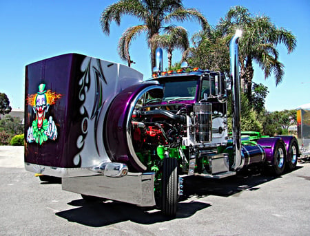 Tricked Out And Showing Off......... - custom trucks, big rigs, 18wheelers, trucks