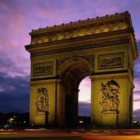 Arc de Triomphe at Dusk, Paris