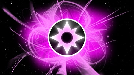 Symbol - Pink - black, symbol, white, pink