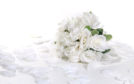 bouquet - nice, wedding, roses, photography, delicate, bouquet, elegant, rose, white, cool, beautiful, flowers, photo, flower