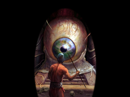 The Eye - warrior, big, eye, fantasy