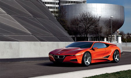 BMW - car, building, orange, super, bmw