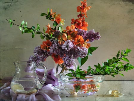 Still life - nature, stil life, bouquet, flower