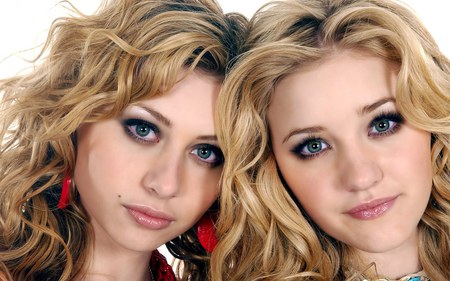 twin lady - models, face, twin, lady