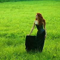 GREEN GRASS AND REDHEAD