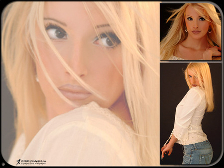 Blonde shocker - three, beauty, jeans, photography, blonde