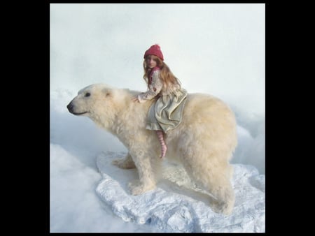 West Of The Moon - female, bear, fantasy, polar