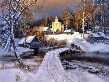 CHRISTMAS COUNTRYSIDE - winter, countryside, christmas, snow