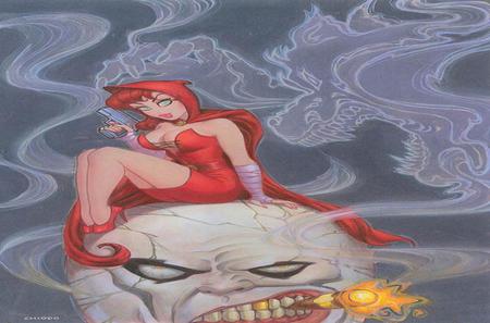 Big Bad Red - art, people, joe chiodo, anime, fantasy, other