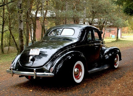 1939 Ford Coupe - coupe, hot, ford, rod, black