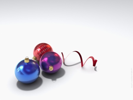 christmas globes  - 3d